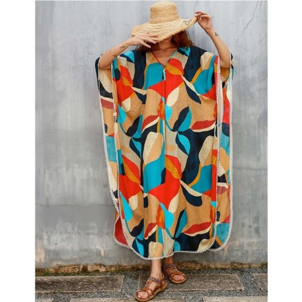 Women's Kaftan Beachwear Bikini Cover Up 07